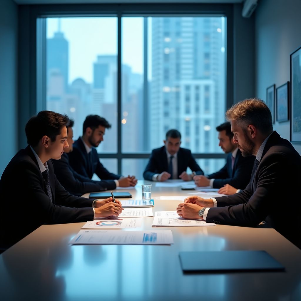 Equipo de FinConsult en reunión estratégica